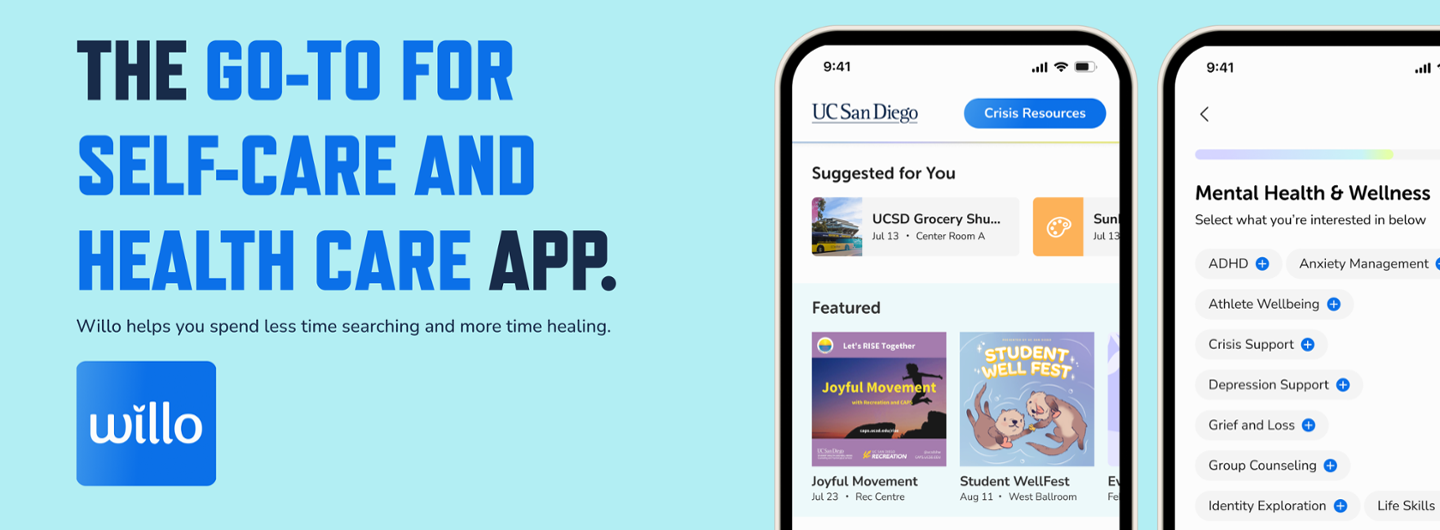 Willo is the go-to app for self-care and health care